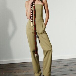 NWT ZARA STRAPLESS FULL-LENGTH JUMPSUIT S